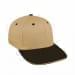 Khaki Prostyle Structured-Black Visor, Eyelets