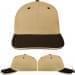 USA Made Khaki-Black Prostyle Structured Cap