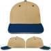 USA Made Khaki-Navy Prostyle Structured Cap