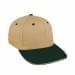 Khaki Prostyle Structured-Hunter Green Visor, Eyelets