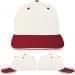 USA Made White-Red Prostyle Structured Cap