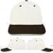 USA Made White-Black Prostyle Structured Cap
