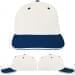 USA Made White-Navy Prostyle Structured Cap