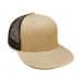 Khaki-Black Eyelets Mesh Back Snapback Prostyle