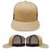 Khaki-Black Eyelets Mesh Back Snapback Prostyle, Virtual Image