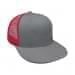 Light Gray-Red Eyelets Mesh Back Snapback Prostyle