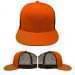 Blaze Orange-Black Eyelets Mesh Back Snapback Prostyle, Virtual Image