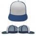 White-Navy Eyelets Mesh Back Velcro Prostyle, Virtual Image
