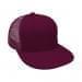 Burgundy-Burgundy Eyelets Mesh Back Snapback Prostyle
