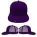 Purple-Purple Eyelets Mesh Back Snapback Prostyle, Virtual Image