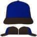 USA Made Royal Blue-Black Prostyle Structured Cap