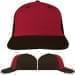 USA Made Red-Black Prostyle Structured Cap