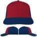 USA Made Red-Navy Prostyle Structured Cap