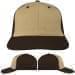 USA Made Khaki-Black Prostyle Structured Cap