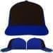USA Made Black-Royal Blue Prostyle Structured Cap