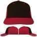 USA Made Black-Red Prostyle Structured Cap