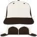 USA Made White-Black Prostyle Structured Cap