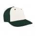 White Prostyle Structured-Hunter Green Back Half, Visor