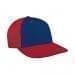 Navy Prostyle Structured-Red Back Half, Visor