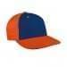 Navy Prostyle Structured-Orange Back Half, Visor