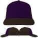 USA Made Purple-Black Prostyle Structured Cap