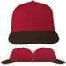 USA Made Red-Black Prostyle Structured Cap