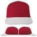 USA Made Red-White Prostyle Structured Cap