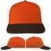 USA Made Orange-Black Prostyle Structured Cap