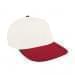 White Prostyle Structured-Red Button, Visor