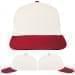 USA Made White-Red Prostyle Structured Cap