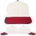 USA Made White-Red Prostyle Structured Cap