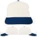 USA Made White-Navy Prostyle Structured Cap