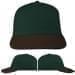 USA Made Hunter Green-Black Prostyle Structured Cap