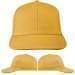 USA Made Athletic Gold Prostyle Structured Cap