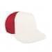 White Prostyle Structured-Red Back Half