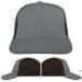 USA Made Light Gray-Black Prostyle Structured Cap