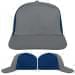 USA Made Light Gray-Navy Prostyle Structured Cap