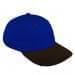Royal Blue Unstructured "Dad"-Black Visor, Eyelets