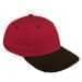 Red Unstructured "Dad"-Black Visor, Eyelets