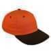 Orange Unstructured "Dad"-Black Visor, Eyelets