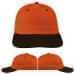 USA Made Orange-Black Unstructured "Dad" Cap