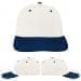 USA Made White-Navy Unstructured "Dad" Cap