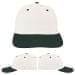 USA Made White-Hunter Green Unstructured "Dad" Cap