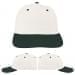 USA Made White-Hunter Green Unstructured "Dad" Cap