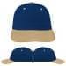 USA Made Navy-Khaki Unstructured "Dad" Cap