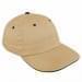 Khaki Unstructured "Dad"-Hunter Green Sandwich, Eyelets
