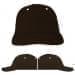 USA Made Black-White Unstructured "Dad" Cap