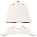 USA Made White-Red Unstructured "Dad" Cap
