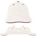 USA Made White-Red Unstructured "Dad" Cap