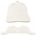 USA Made White-Khaki Unstructured "Dad" Cap